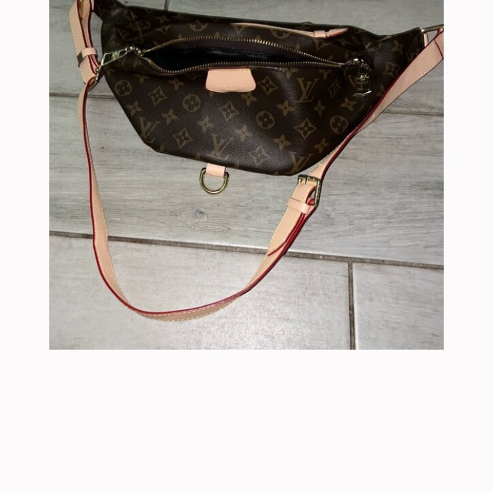 Elegant Brown Monogram Travel Bag